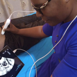 With a smile and a tear: ultrasound device put into use again!